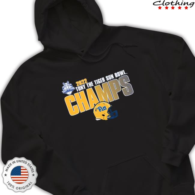 Official Pitt Panthers 2022 Sun Bowl Champions Split Screen T-shirt
