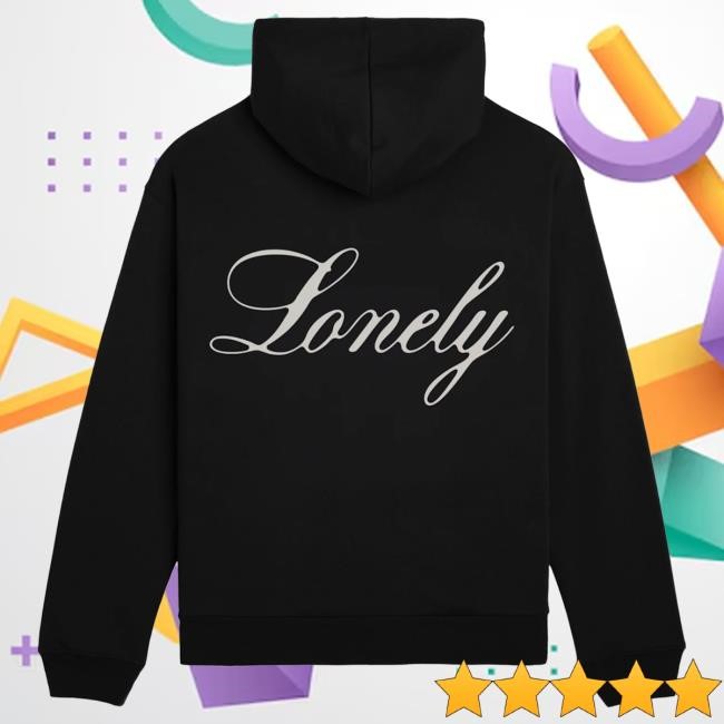 Lonely Ghost Merch Store Lonely Ghost Lonely Script Hooded Sweatshirt