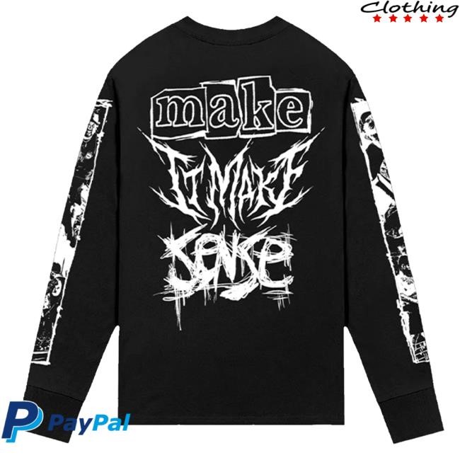 Official A Day To Remember Merch Store Adtr Make It Make Sense L/S T Shirt (Black)