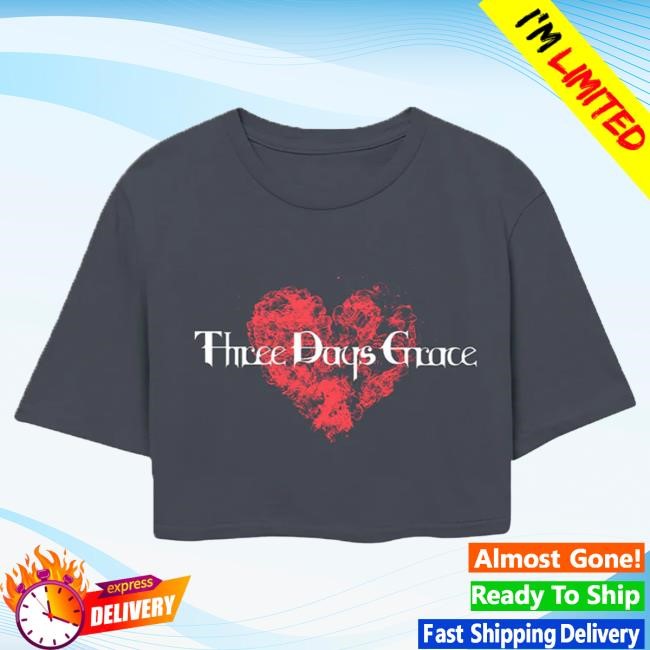 Officia Three Days Grace Merch EXPLOSIONS Three Days Grace Ladies Crop Hot Shirt Three Days Grace Store Shop