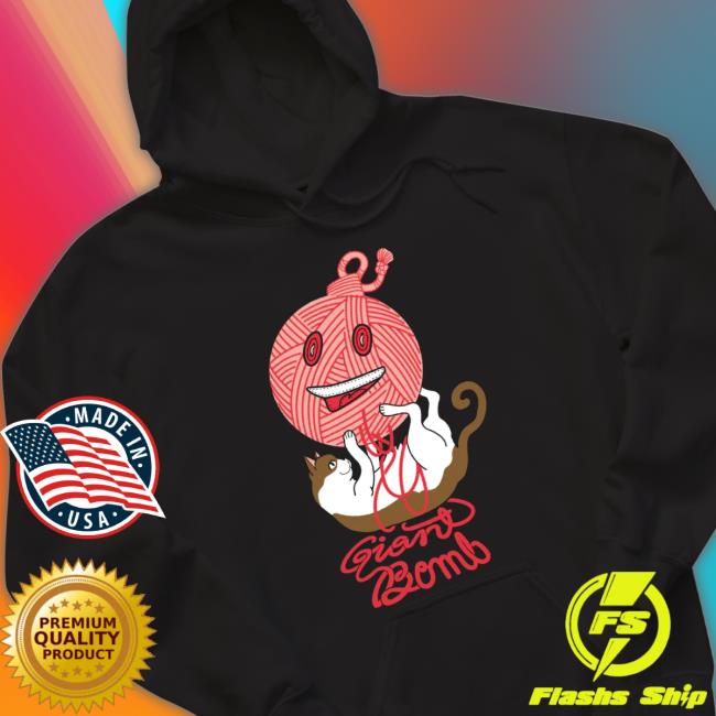 Official Giant Bomb Merch Cat Yarn Short Sleeve