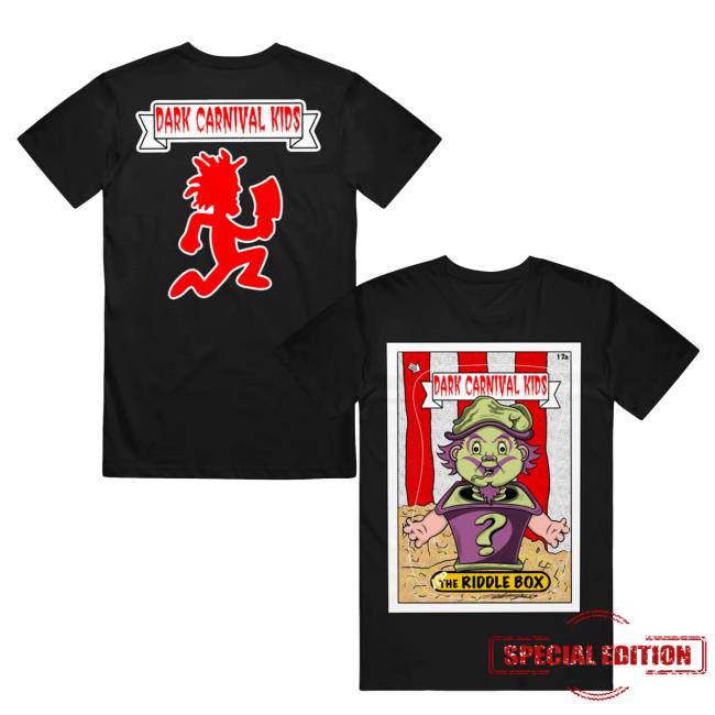 ICP Apparel Shop Dark Carnival Kids The Riddlebox Black - Tees