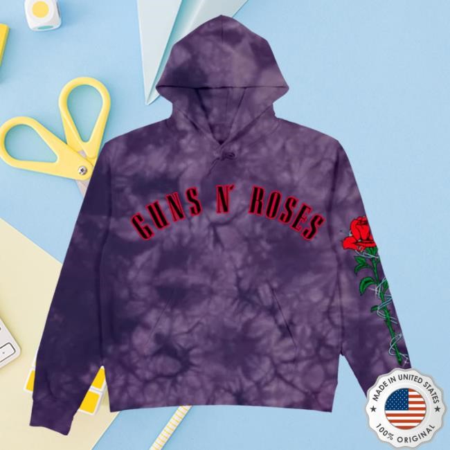 Officia Gnr Merch Clothing Store Shop Guns N’ Roses Gn'r Purple Tie Dye Sweaters Gnrmerch