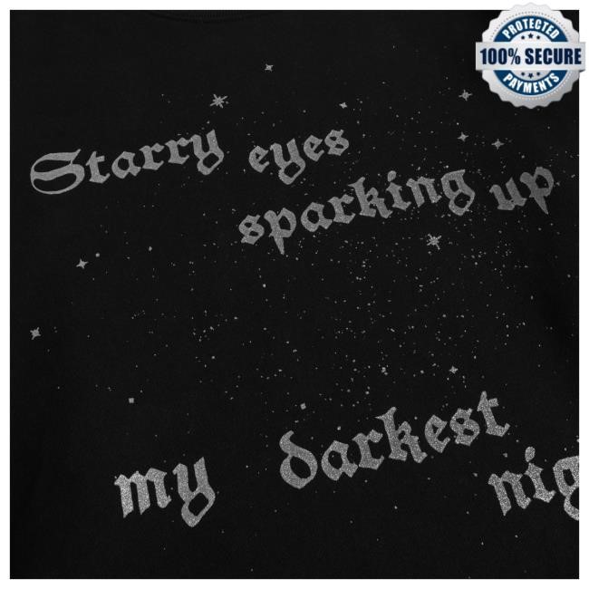 Official Taylor Swift Merch Store Shop Taylor Swift Sparking Up My Darkest Night Crewneck TaylorSwift