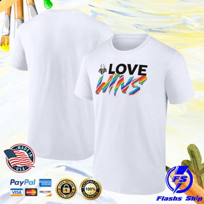 New York Liberty | Official Merch Store Men's Fanatics White New York Liberty Love Wins Shirt