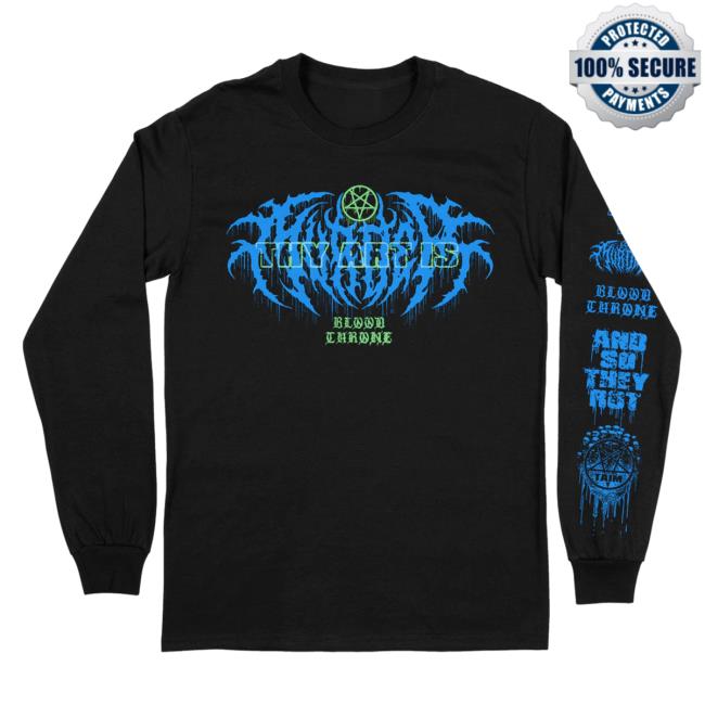 Official Thy Art Is Murder Merch Store Thy Art Is Murder Blood Throne Long Sleeve T-Shirts