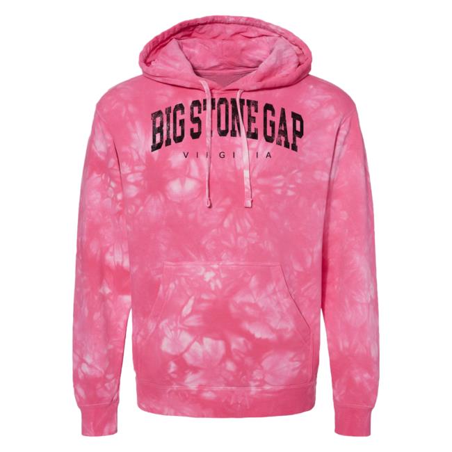 Official Hometown Apparel Clothing Merch Big Stone Gap Virginia Urban Vibe Tie-Dye Crew neck Tie Dye Pink / Black