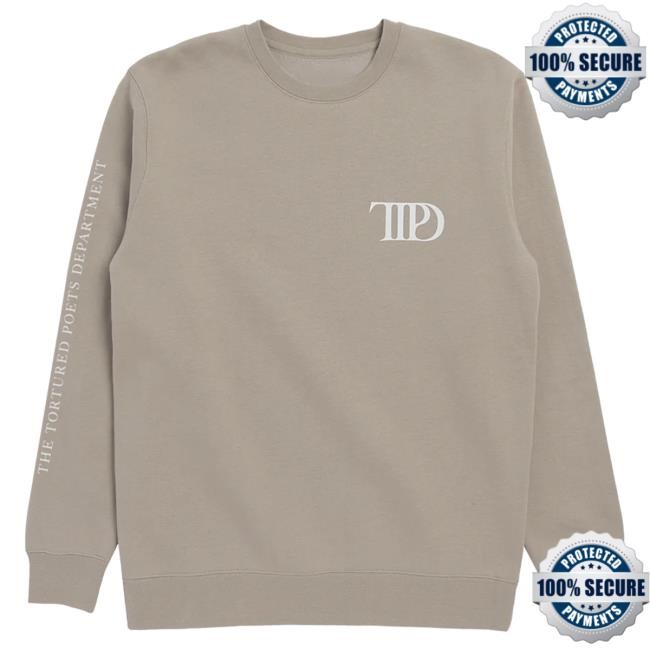 Official Taylor Swift Merch Store The Tortured Poets Department Beige L/S T Shirt Taylor Swift Apparel Clothing TaylorSwift