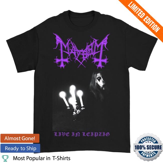 Mayhem Live In Leipzig Black Tee Shirt