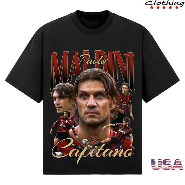 Official Paolo Maldini (Ac Milan) New Tee - Raminkicks