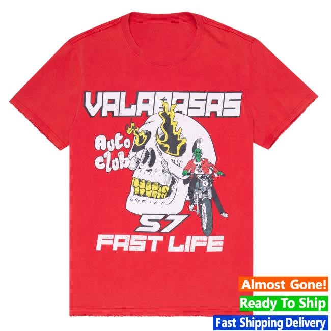 Official Valabasas "Goldflame" Vintage Red New Shirt