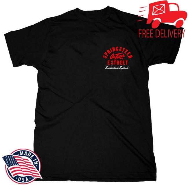 Officia Bruce Springsteen Merch Store Springsteen & The E-Street Band Sunderland 2024 Limited Edition Tour Shirt New