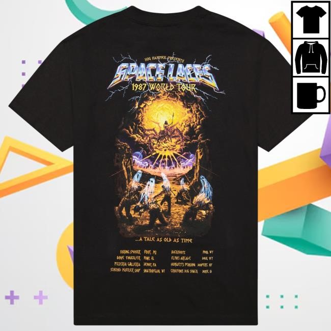 Space Laces - 1987 World Tour New T-Shirt Space Laces Merch