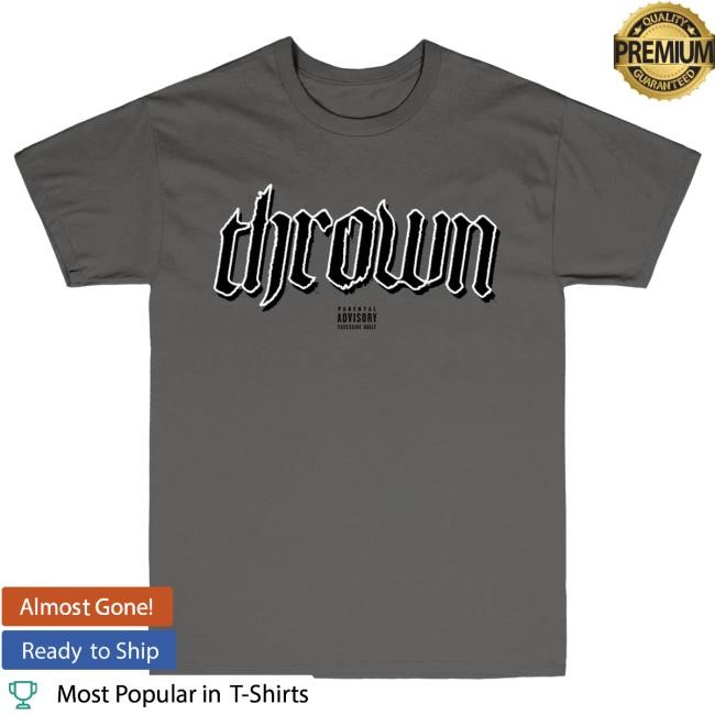 Thrown Big Logo Top Shirt (Charcoal) Extended Pain Merch Official
