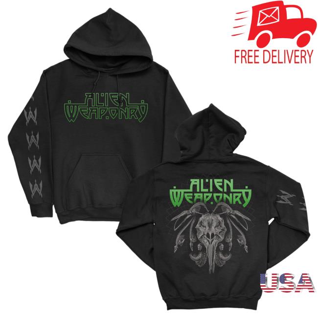 Official Kings Road Merch Store Alien Weaponry Logo Hoodie (Black) Kings Road Shop