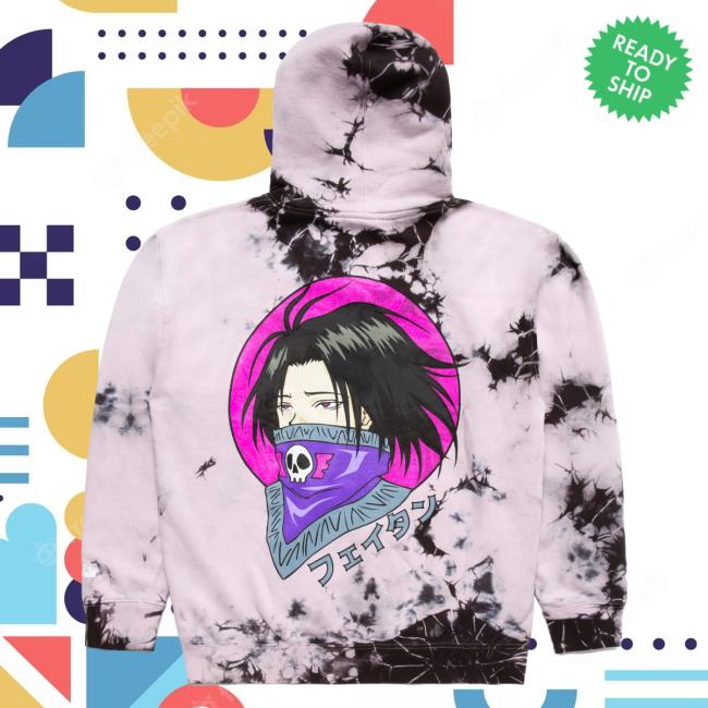 Official Hypland Clothing Merch Store Hypland Hxh Feitan Tie Dye Attractive Hoodie (Tie Dye)