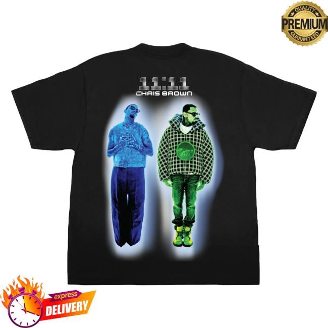 Official 11:11 Black S/S Tshirt Official Chris Brown 11:11 Black S/S Tshirt