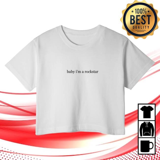 Official Lisa Shop Rockstar Lyric Crop Tee Shirt