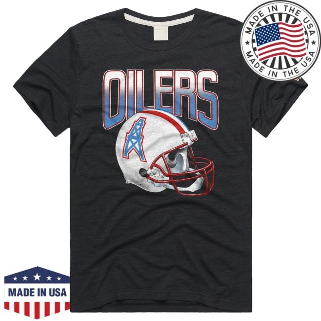 Oilers Football Gradient Helmet New Shirt Homage | Houston Oilers Official | NFL Football