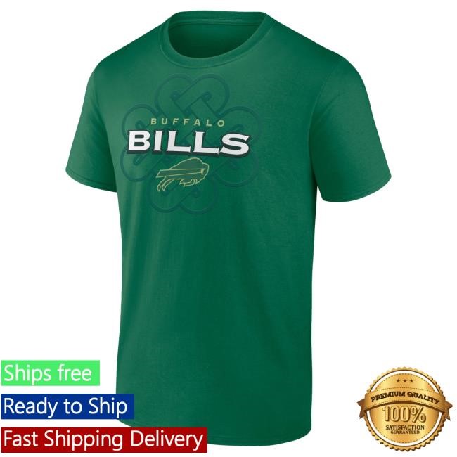 Buffalo Bills Brand Green Celtic Luck Print Tee