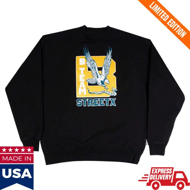 Official B Team Merch Store Shop B Team Bteam Street X Hoodie Black