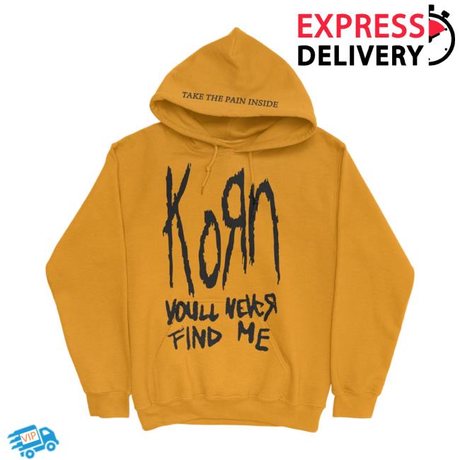 Official Korn Clothing Store Shop Crazy You'll Never Find Me Pullover Hoodie Kornwebstore Merch