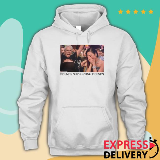 Jamie Lee Curtis Wearing Friends Supporting Friends Michelle Yeoh Hoodie