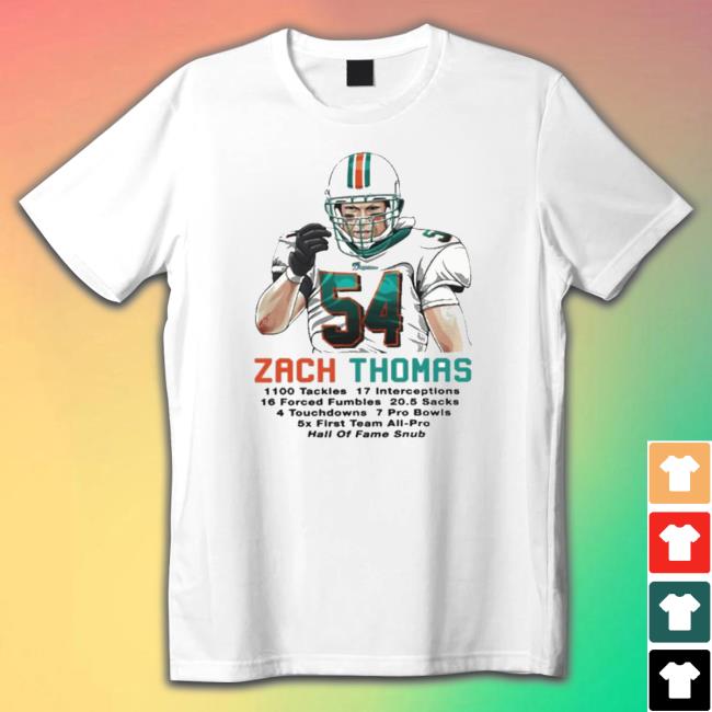 Official Zach Thomas Miami Sports Football Sweatshirts