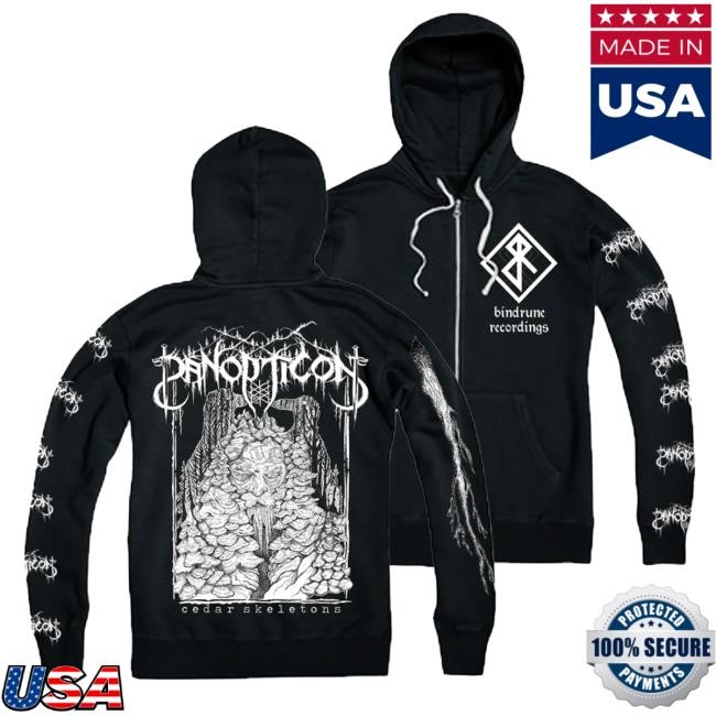 Panopticon Merch Cedar Skeletons Zipper Hoodie