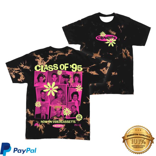Official Studiohouse Designs Merch Store Clueless Class Of '95 Tiedye Top Shirt Studiohouse Designs Apparel Clothing Shop StudiohouseDesigns