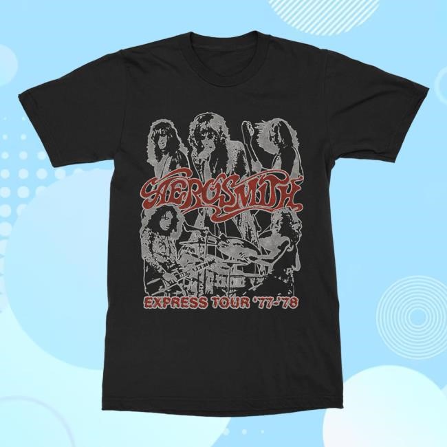 Express Tour '77-'78 Shirt Aerosmith Official Store