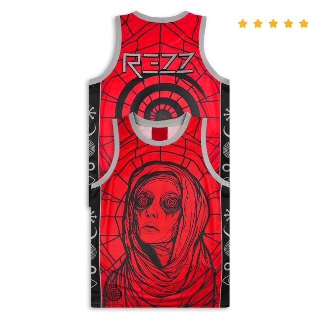 Official Rezz Merch Store Shop Rezz - Spaced Mother - Basketball Jersey T Shirt Official Rezz Merch Store Shop Rezz - Spaced Mother - Basketball Jersey Tee
