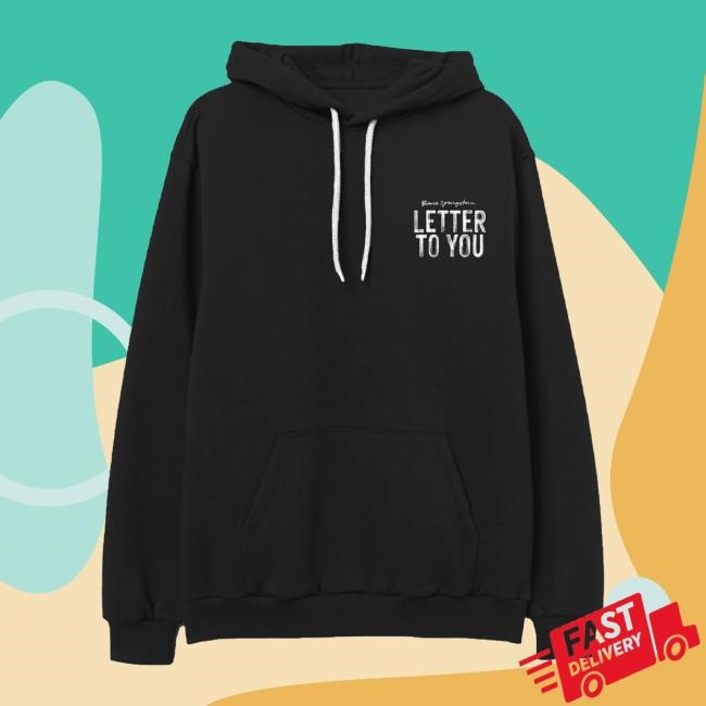 Officia Bruce Springsteen Merch Store Letter To You Lyric Attractive Hoodie