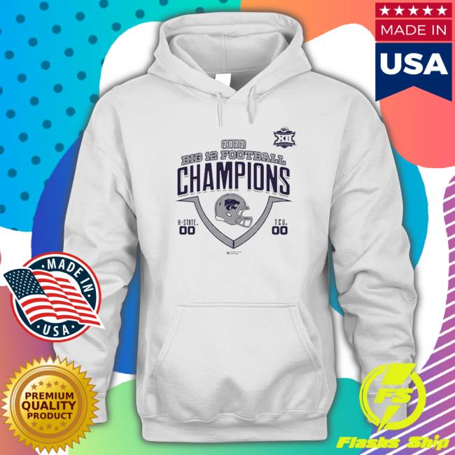 K-state Wildcats 2022 Big 12 Football Champions Hoodie