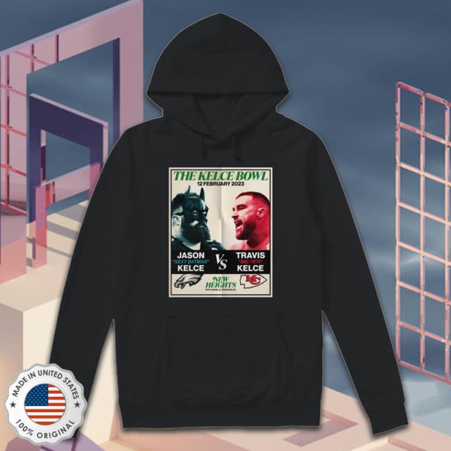 The Kelce Bowl 2023 Sexy Batman Jason Kelce And Big Yeti Travis Kelce Classic Shirt