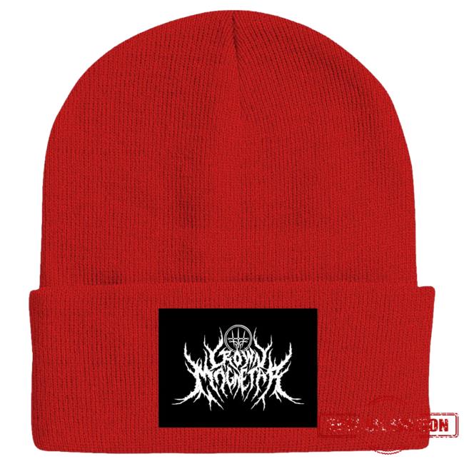 Official Indie Merch Store Shop Crown Magnetar "Logo Red" Beanie Cap IndieMerchStore