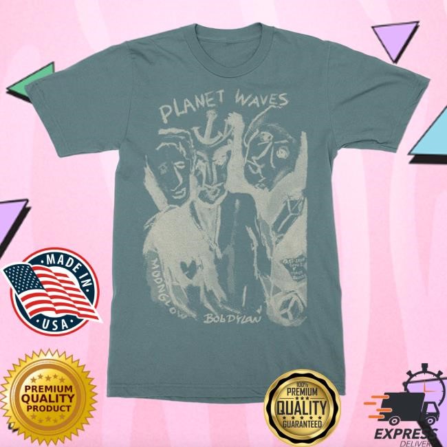 Official Bob Dylan Merch Store Planet Waves Ice Blue Shirt Bob Dylan