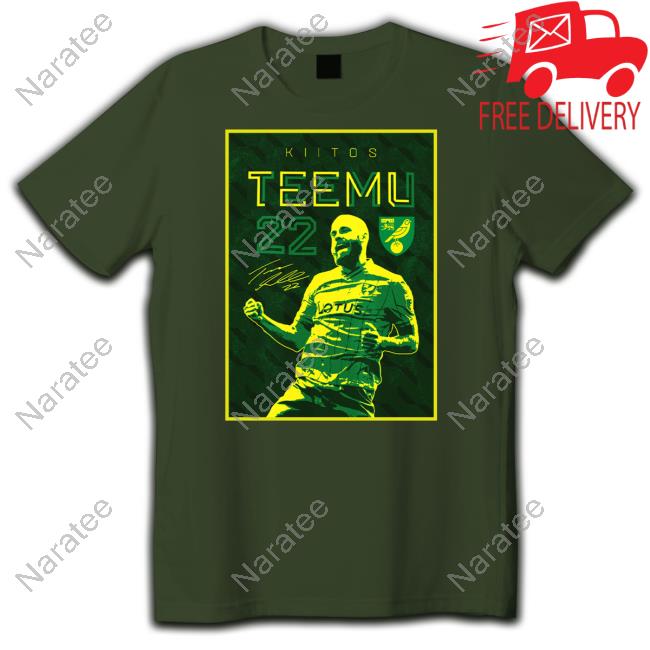 Canaries Shop Kiitos Pukki Teemu 22 T-Shirt Norwich City Fc