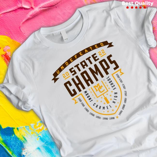 Official Caravan Undefeated 2022 State Champs Mount Carmel High School Tees Official Caravan Undefeated 2022 State Champs Mount Carmel High School Sweatshirt