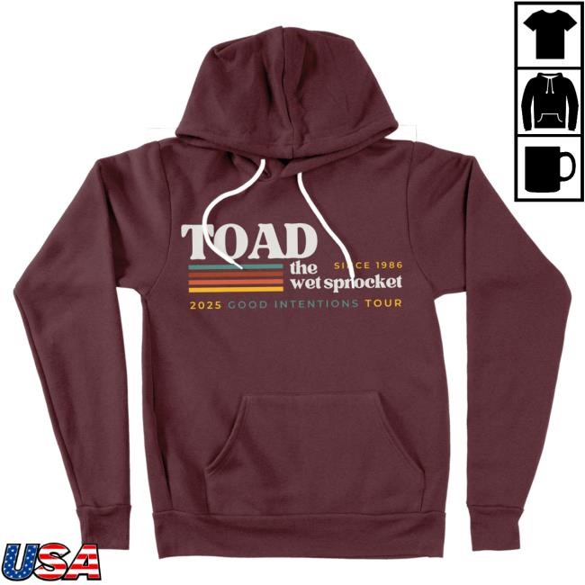 Official Toad The Wet Sprocket Cool Vibes Hooded Sweatshirt