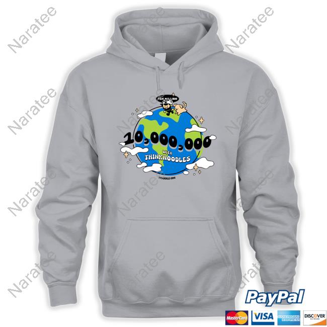 10 Million Noodles Design Earth Tee Shirt