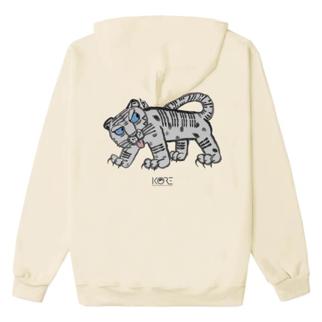 Official Kore Limited Merch Store KoreLimited White Tiger Pullover Sweatshirt (Cream) Kore Limited Apparel Clothing Shop