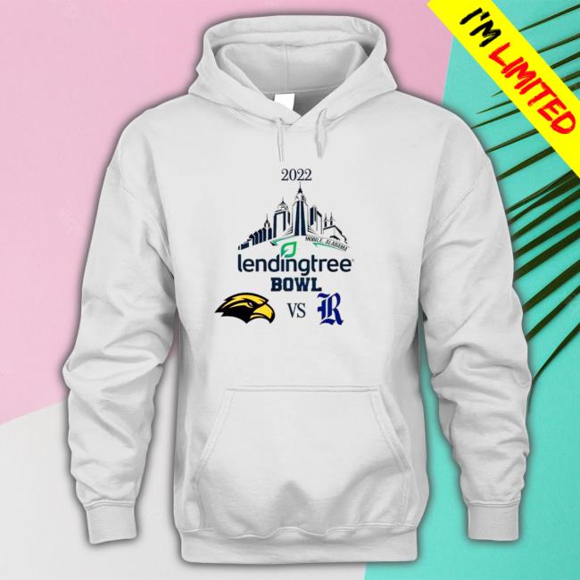 Southern Miss Golden Eagles vs Rice Owls Football 2022 Lending Tree Bowl Hooded Sweatshirt