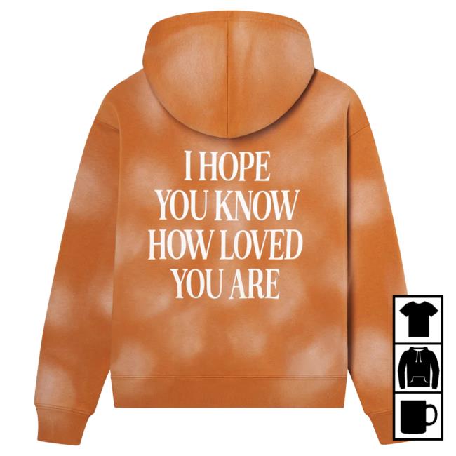 Official Elevated Faith Clothing I Hope You Know Orange Unisex Sweatshirts