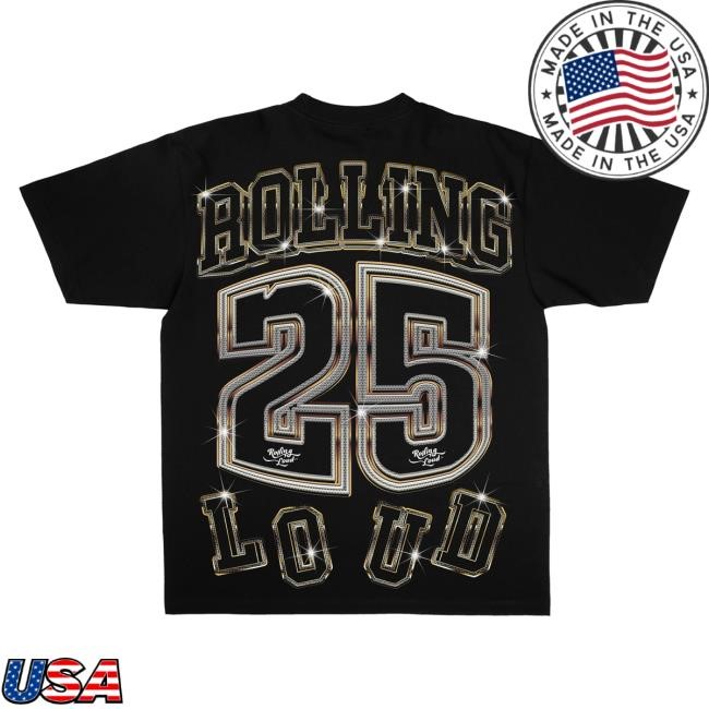 Official Rolling Loud Merch Store Shop Rolling Loud RL Linebacker World Tour Black Top Shirt RollingLoud