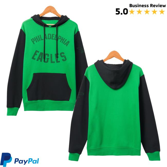 Official Junk Food Apparel Clothing Store Shop Junkfoodclothing Philadelphia Eagles Logo Goal Line Sweatshirt