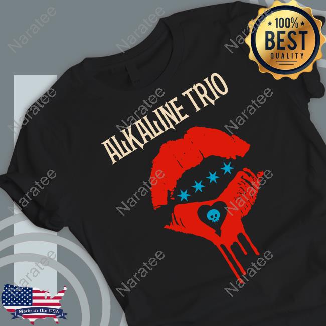 Official Alkaline Trio Merch Lips Shirts Alkalinetrio