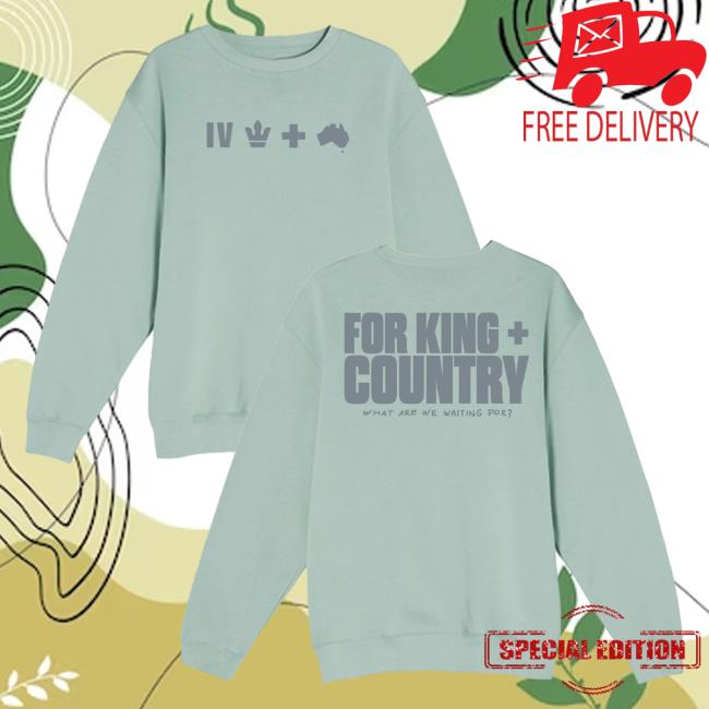 Official MerchBar for King and Country Symbol Sweatshirt - Seafoam Merch Bar