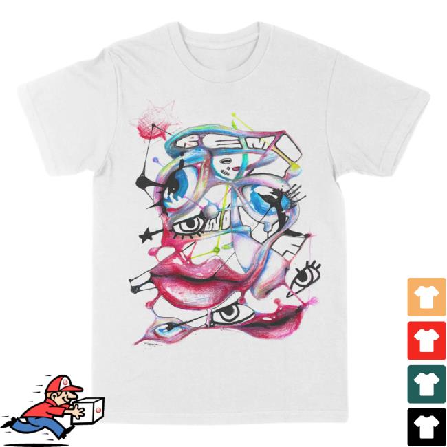 Official The Merch Collective Remi Wolf Face Drawing Tees RemiWolf