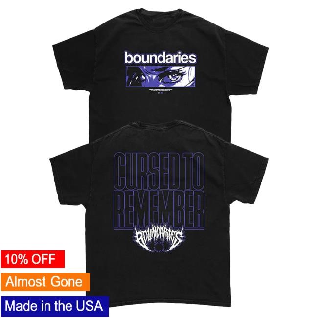 Official Boundaries Merch Store Boundaries CT Cursed To Remember T Shirt (Black)